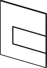 square Urinal-Betätigungsplatte m. Kart. Metall, weiß matt square Urinal-Betätigungsplatte m. Kart. Metall, weiß matt