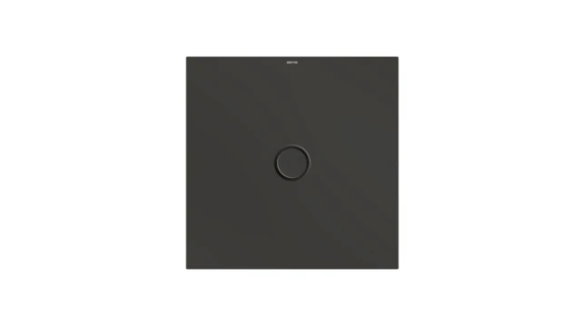 Bette quadrat Duschwanne „BetteFloor“ 800 × 800 mm mit BetteAntirutsch Pro, ohne Oberflächenveredelung, mit Minimum-Wannenträger, in Anthracite