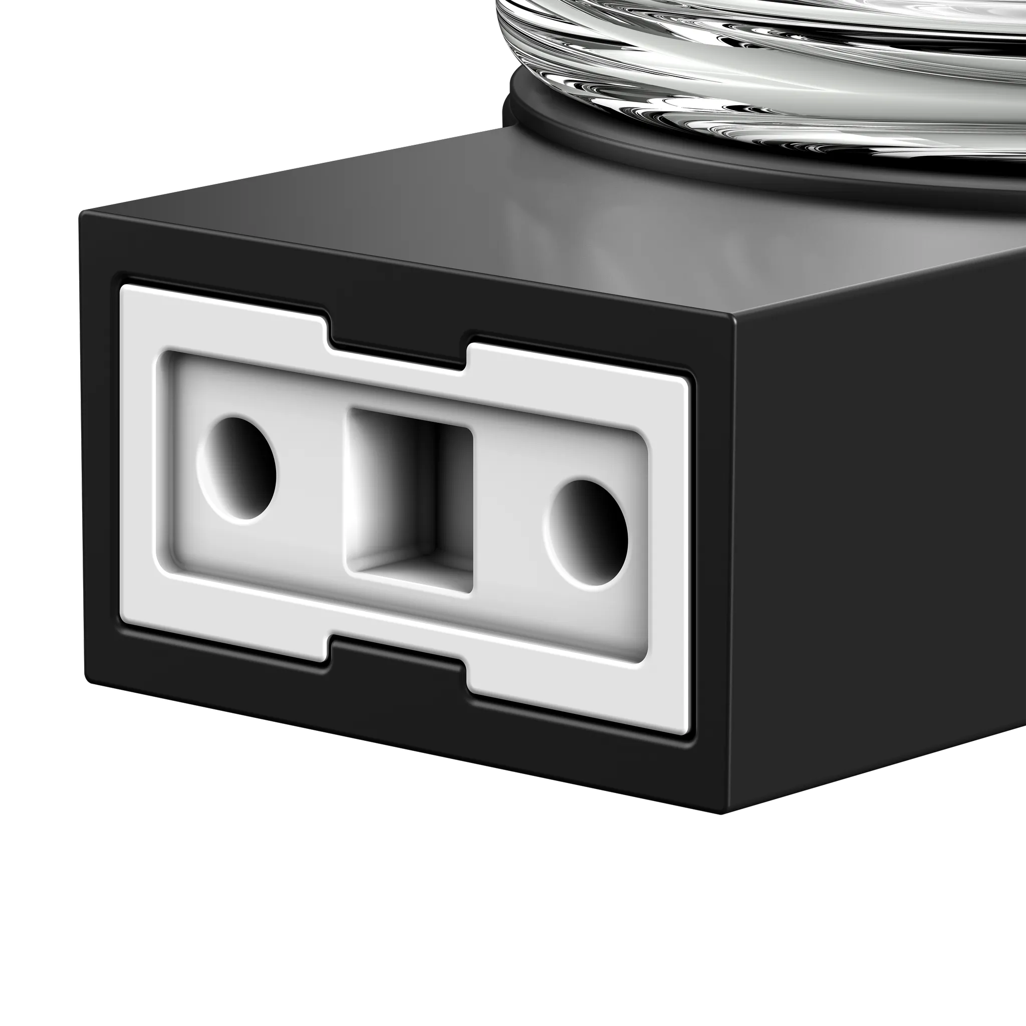 Plan 14950379000 Glashalter mit Echtkristall-Glas schwarz Plan 14950379000 Glashalter mit Echtkristall-Glas schwarz