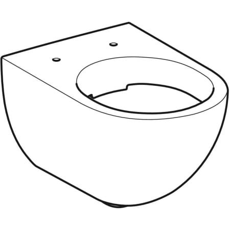 Wand-Tiefspül-WC „Acanto“ geschlossene Form 