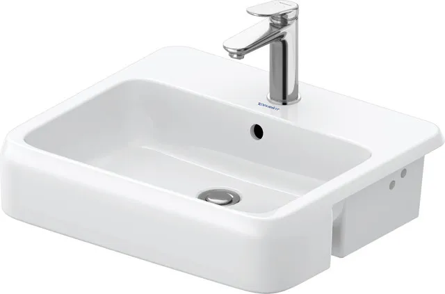 Vorbauwaschbecken „Qatego“ 55 × 47 × 15 cm, Hahnlochposition mittig Vorbauwaschbecken „Qatego“ 55 × 47 × 15 cm, Hahnlochposition mittig