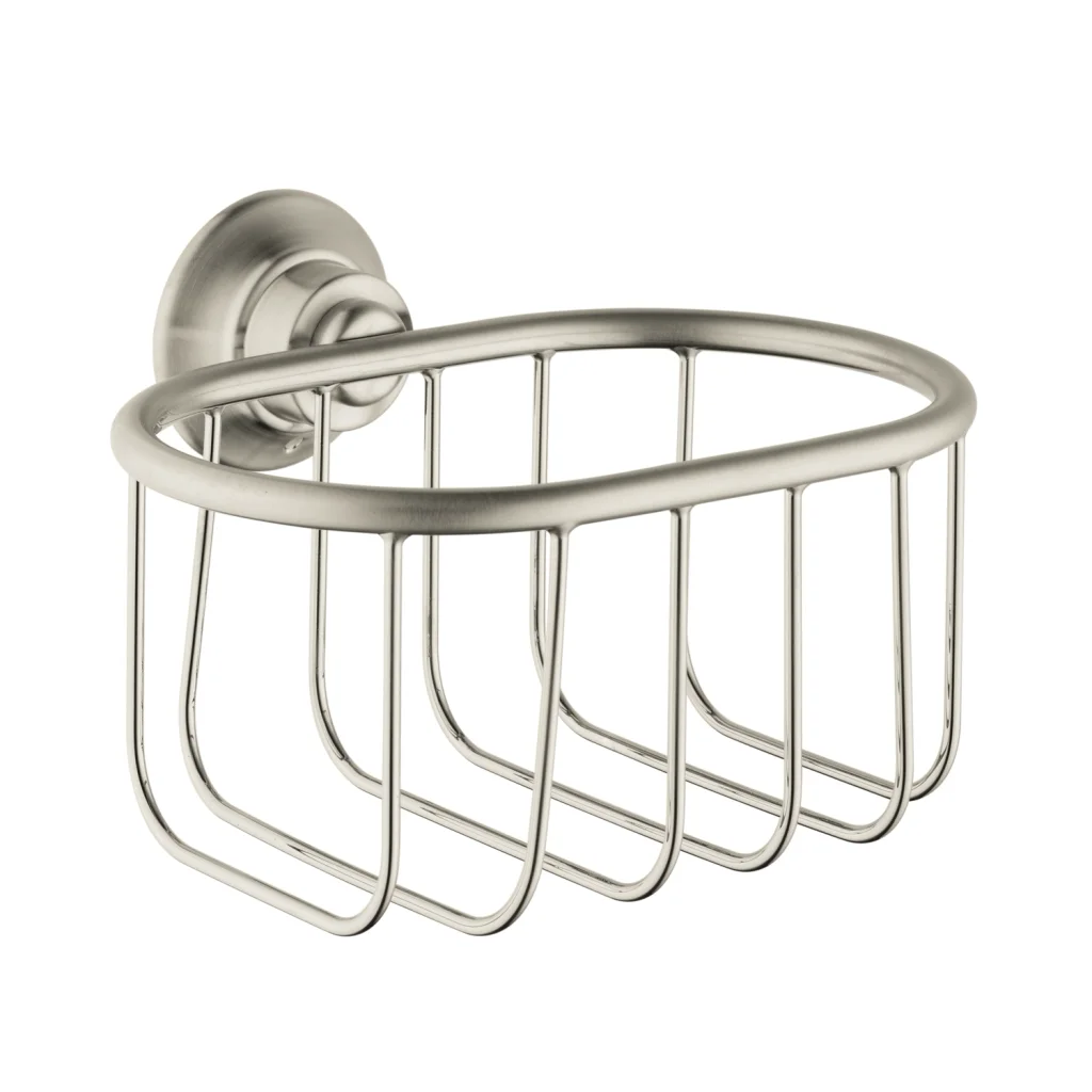Hansgrohe AXOR Montreux Seifenkorb Wandversion, Chrom, Bohrloch-Durchmesser 6 mm, Bohrabstand 35 mm