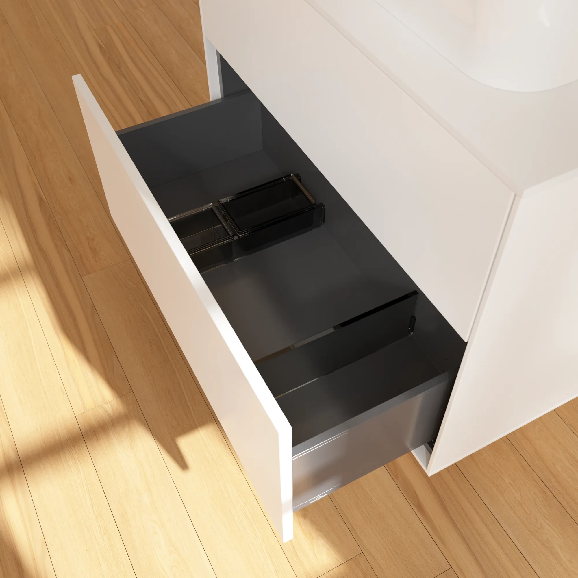 Villeroy & Boch Waschtischunterschrank „Finion“ für Schrankwaschtisch 800 × 603 × 501 mm White Matt Lacquer, für Becken mittig Villeroy & Boch Waschtischunterschrank „Finion“ für Schrankwaschtisch 800 × 603 × 501 mm White Matt Lacquer, für Becken mittig