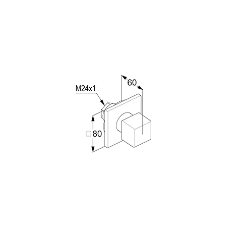 Kludi DECUS 2-Wege-Umstellung Feinbau-Set mattweiß