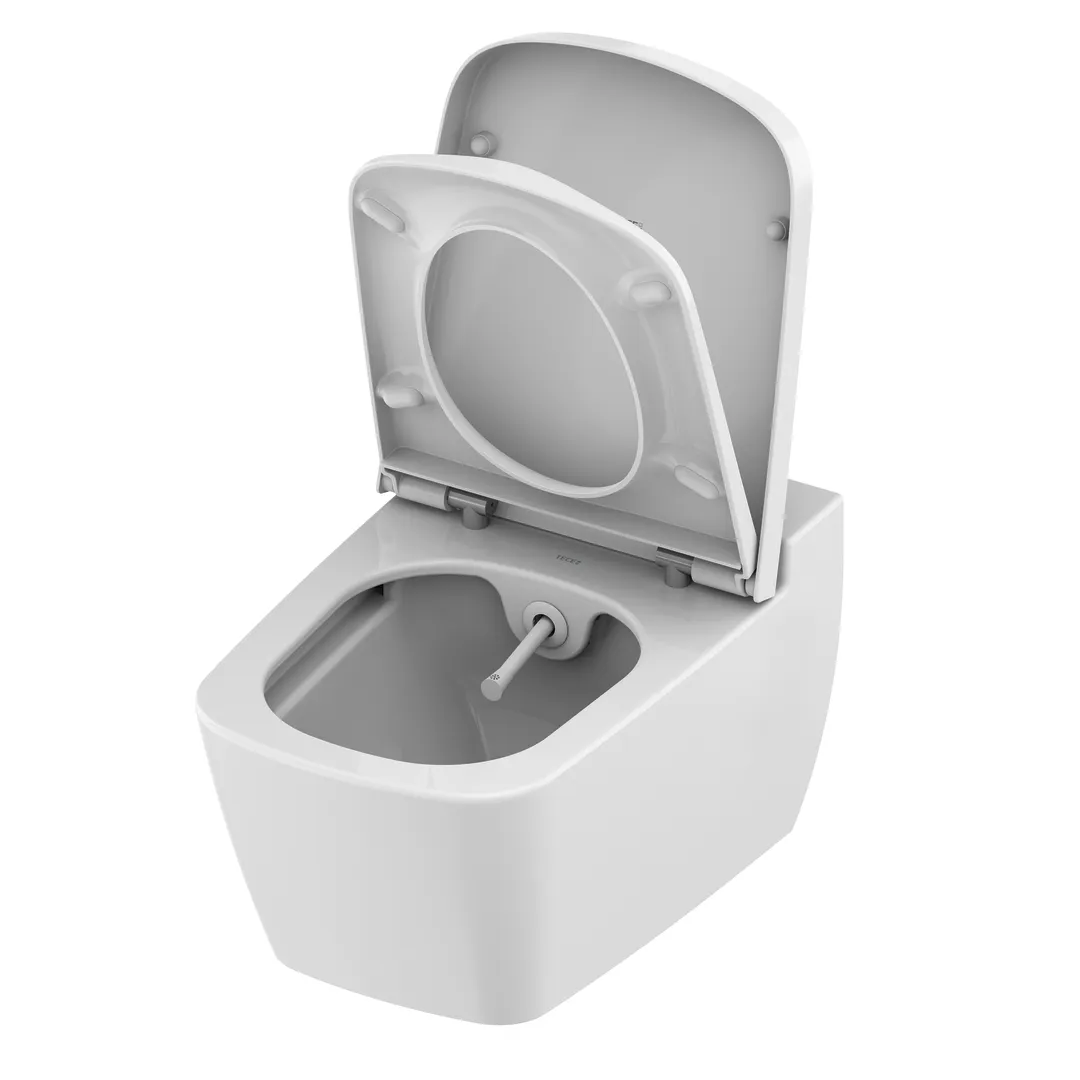 TECE Dusch-WC „one“, Befestigung verdeckt, ohne Spülrand