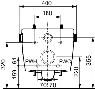 TECE Dusch-WC „neo“, Befestigung verdeckt, ohne Spülrand
