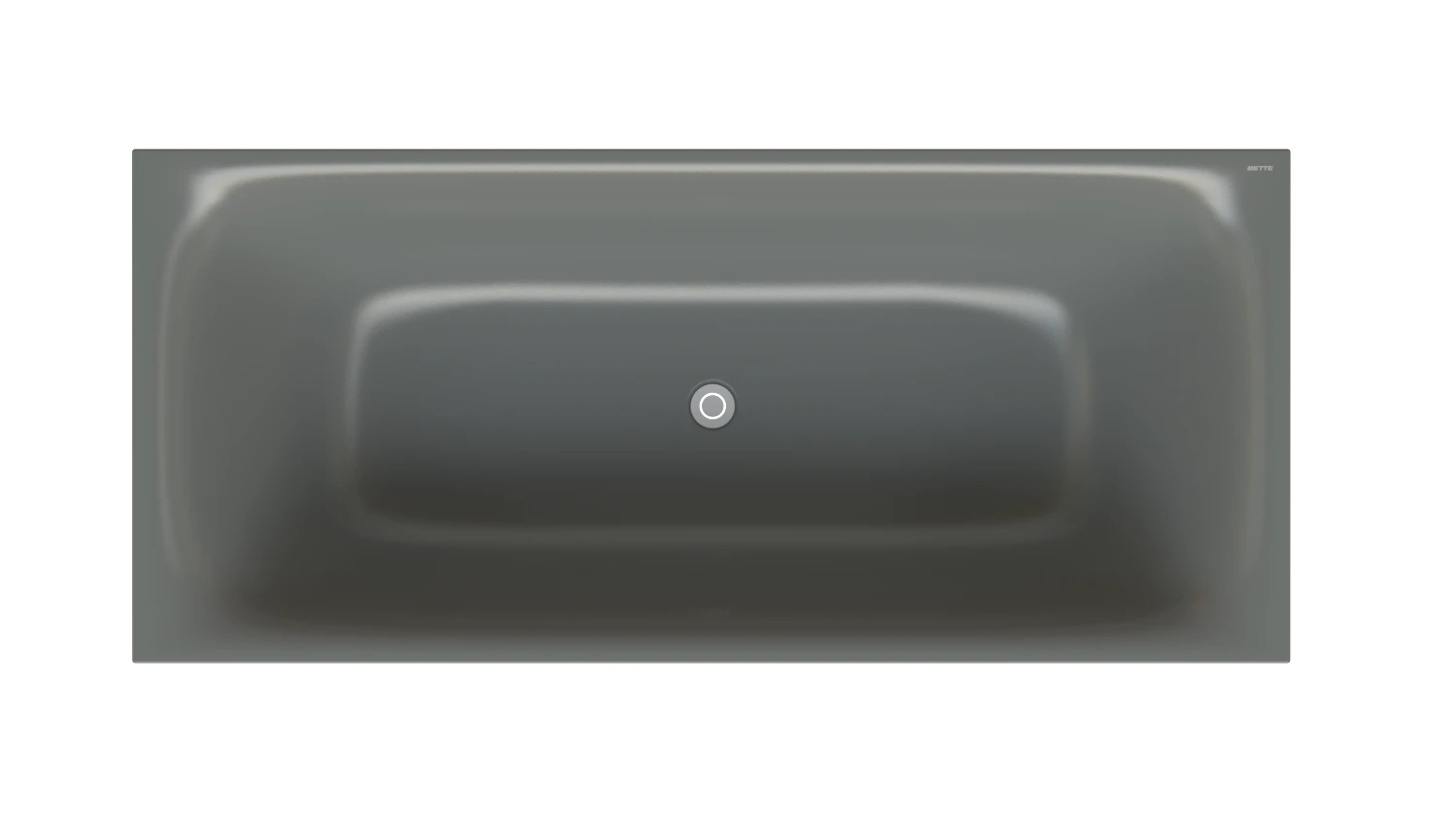 Bette Badewanne „BetteLux Shape“ rechteck 180 × 80 cm in Smoke