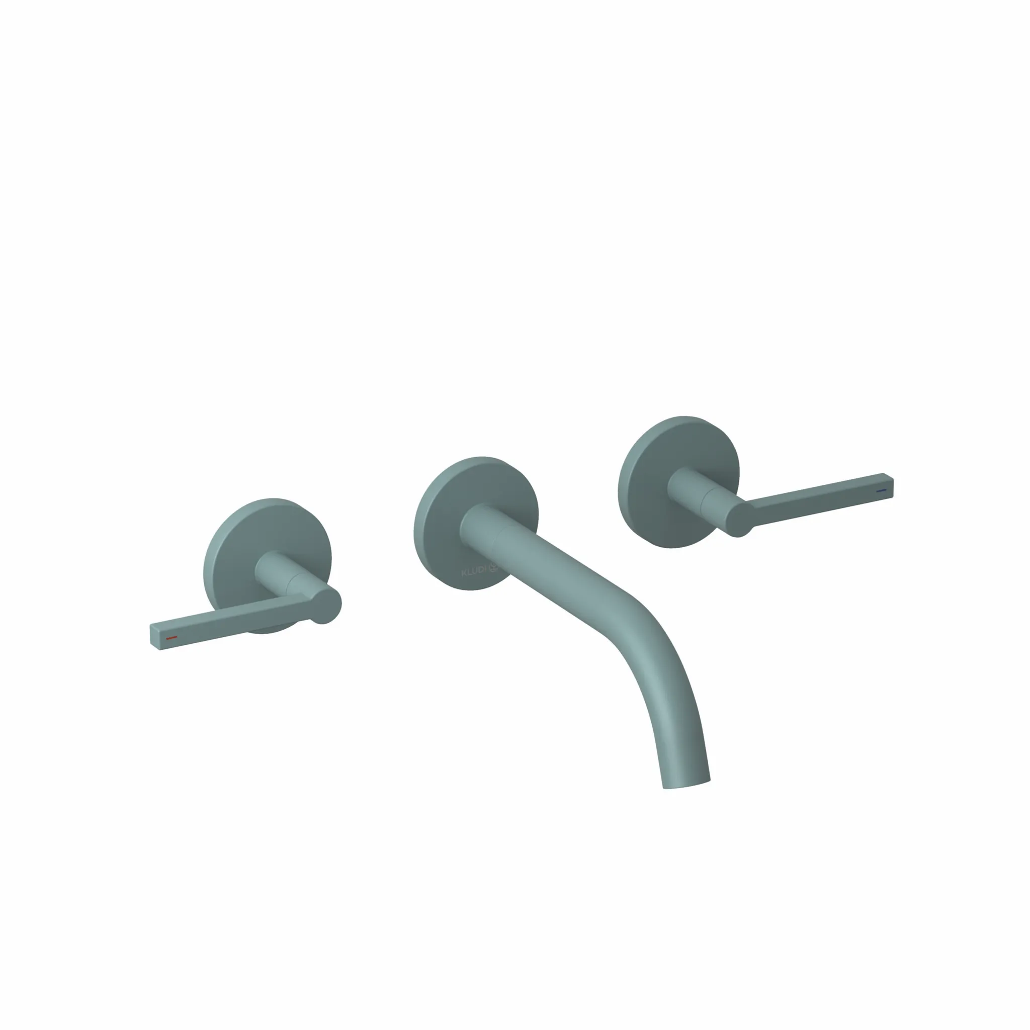 NOVA FONTE 3-Loch-Waschtisch PURISTIC UP-Wandmontage 180 mm chrom