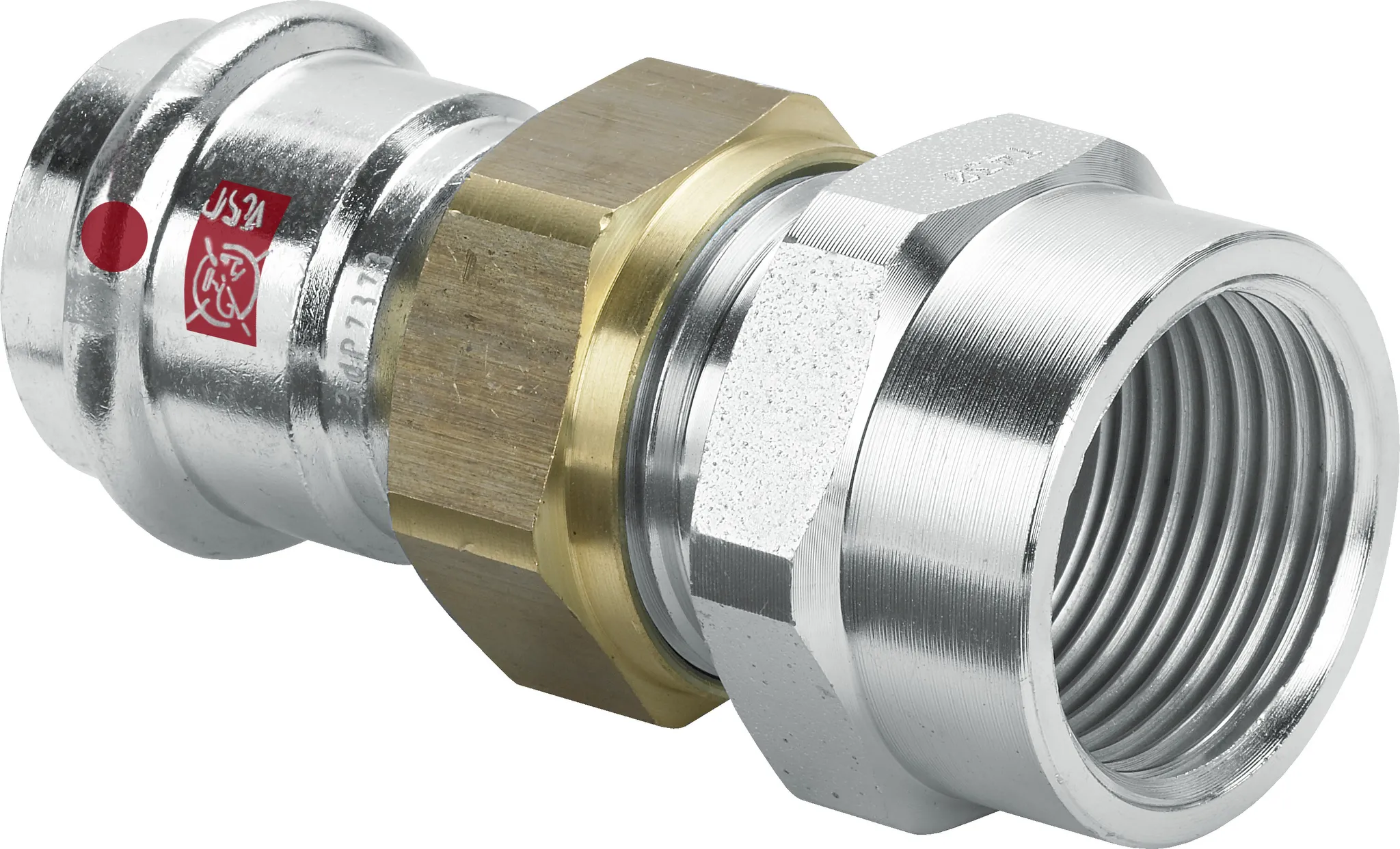 „Prestabo“ Verschraubung mit 1 Muffe und Innengewinde 35 mm × 1 1/4″ „Prestabo“ Verschraubung mit 1 Muffe und Innengewinde 35 mm × 1 1/4″