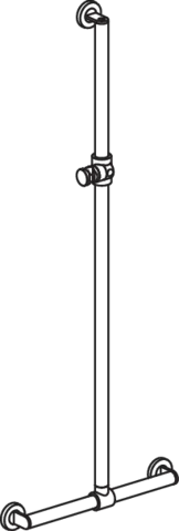 HEWI Haltegriff „System 900“ in Schwarz tiefmatt / Schwarz matt HEWI Haltegriff „System 900“ in Schwarz tiefmatt / Schwarz matt