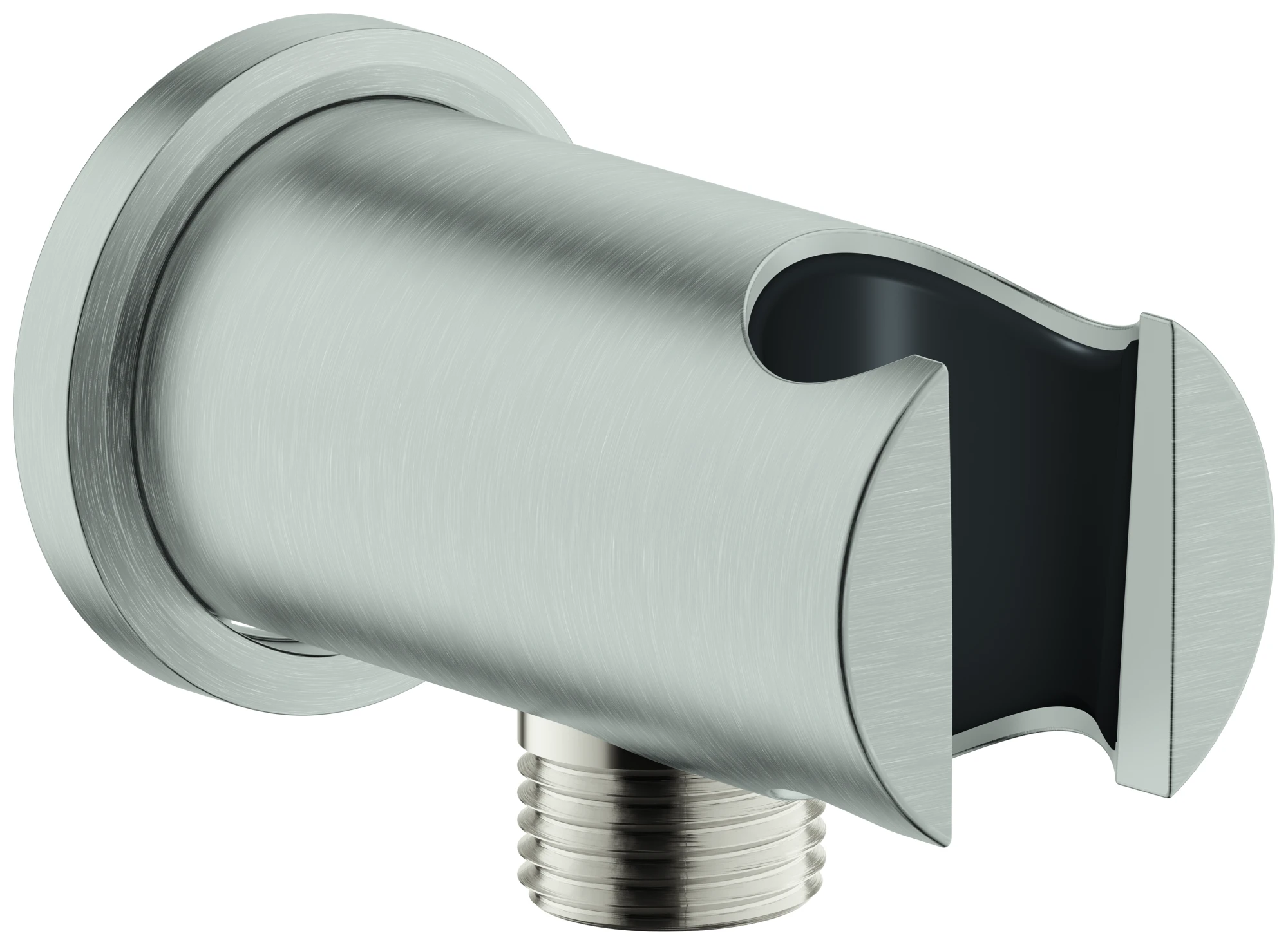 Wandabgangsbogen Rainshower 26658DC0, mit Halter, runde Rosette, Außengewinde 1/2'', Sonderpreis, supersteel