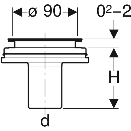 Geberit Duschwannenablauf Modell 150592001 Geberit Duschwannenablauf Modell 150592001