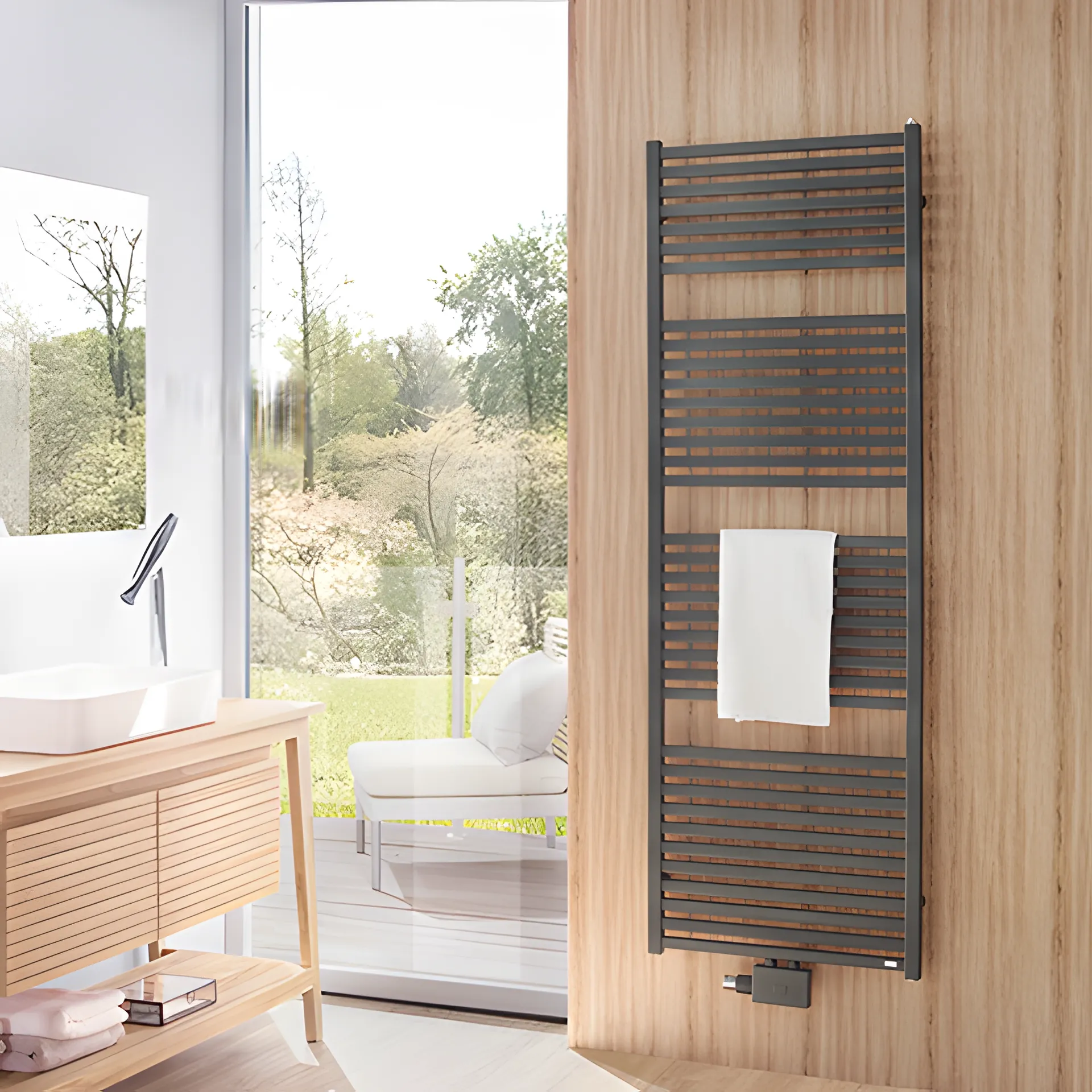 BEMM Design-Heizkörper „Mido Q“ 43 × 87,2 cm in Weiß (RAL 9016)