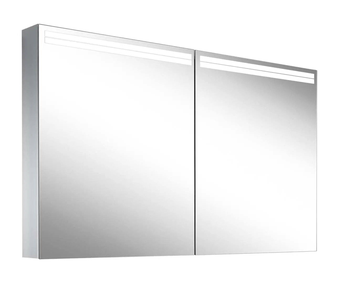 Schneider Spiegelschrank ARANGA TW, ARA 130/2/TW, sw, RW Spiegel - Schweizer Ausführung, 1295x700x120 mm