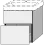 Waschtischunterbau mit Auszügen 3way (UM670) 593x525x442 Anthrazit-Matt