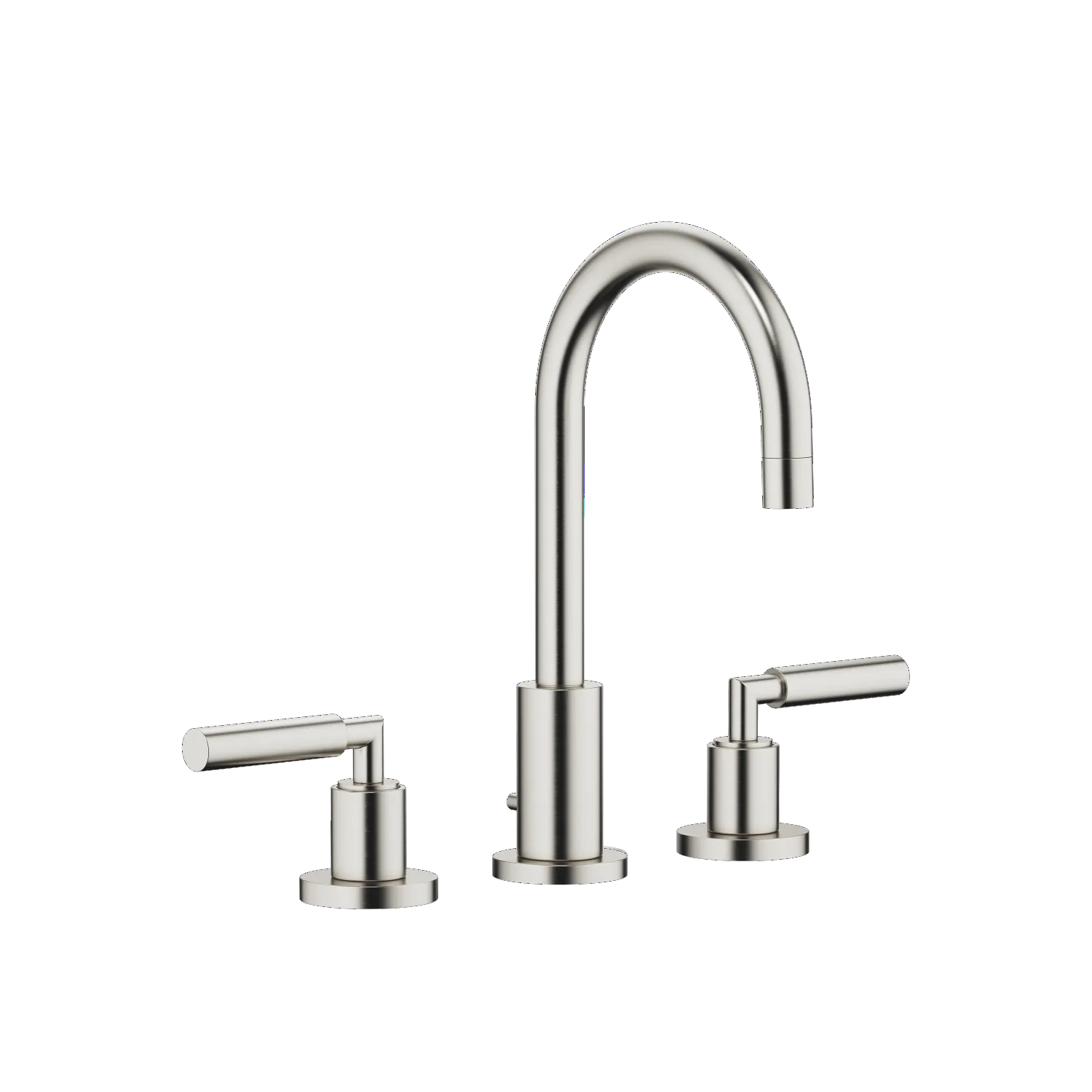 Dornbracht TARA Waschtisch-Dreilochbatterie mit Ablaufgarnitur - Platin gebürstet