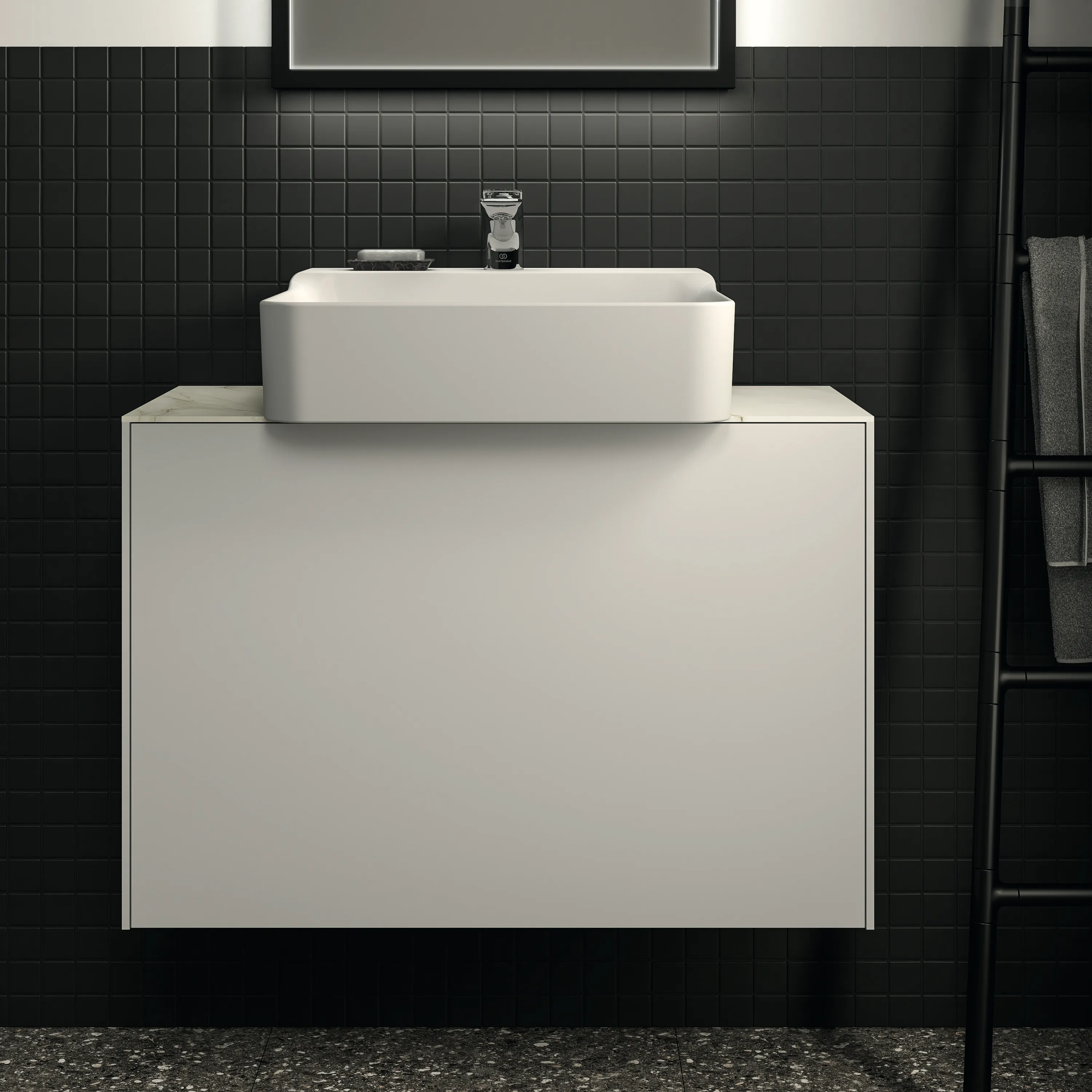 Ideal Standard Waschtischunterschrank „Conca“ 80 × 54 × 37,3 cm Weiß matt lackiert