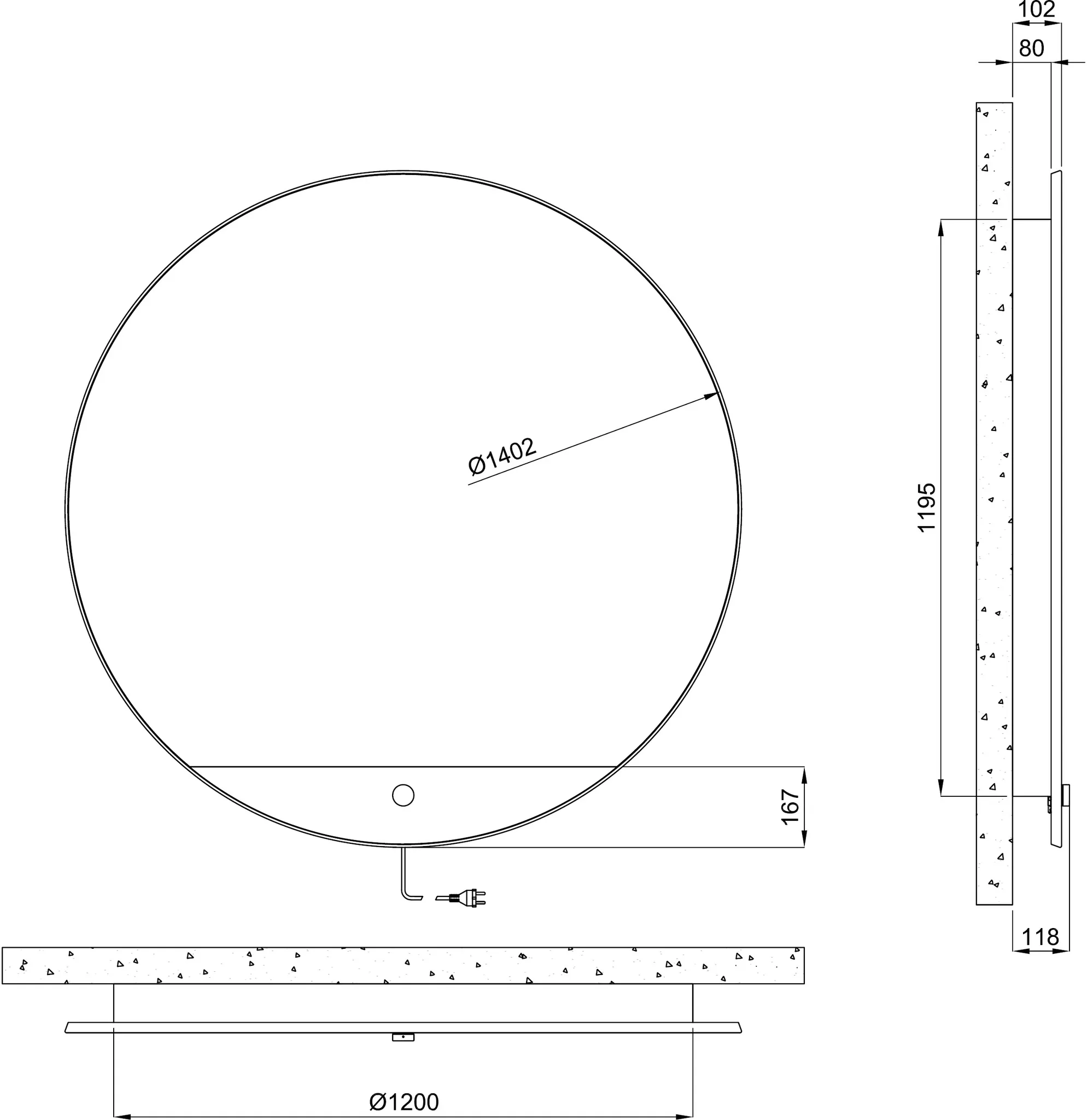 BEMM Design-Elektroheizkörper „Orimono E“ 140,2 × 140,2 cm in Blu Avio (Himmelblau)