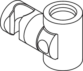 Halter für Handbrause „System 900“ in Tiefschwarz Halter für Handbrause „System 900“ in Tiefschwarz