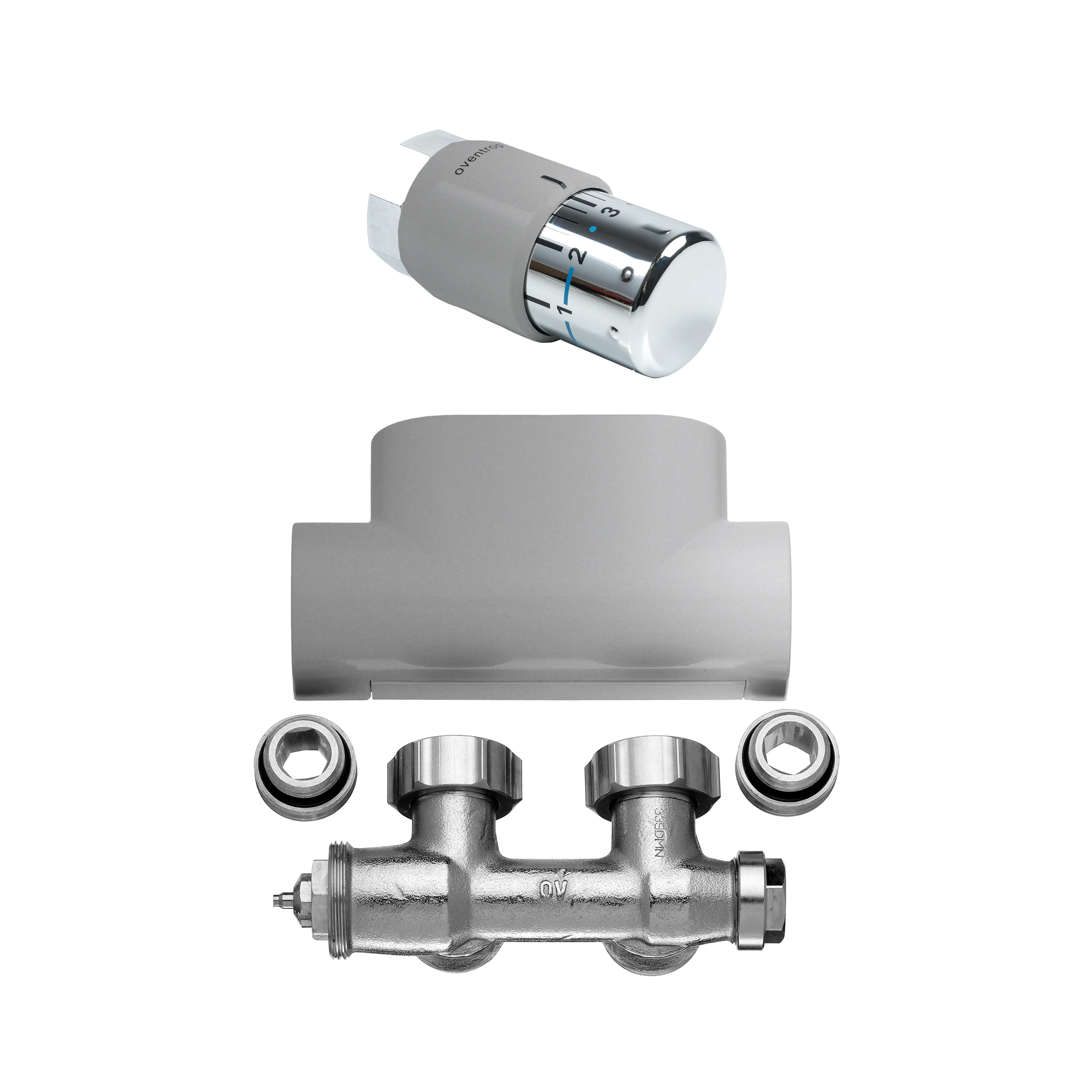 Kermi Set Ventilhahnblock Eckform in Kermi Set Ventilhahnblock Eckform in