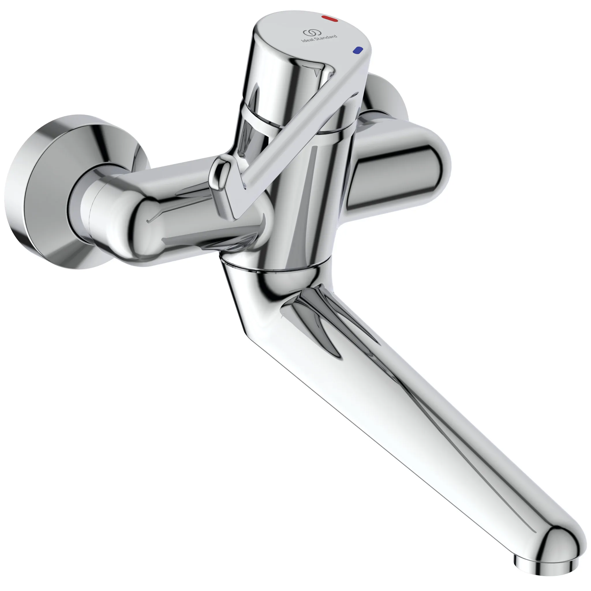Wandwaschtisch-Sicherheitsarmatur Ceraplus, nicht absperrbarer S-Anschluß, Hebel 180mm, Ausladung 200mm, Chrom Wandwaschtisch-Sicherheitsarmatur Ceraplus, nicht absperrbarer S-Anschluß, Hebel 180mm, Ausladung 200mm, Chrom