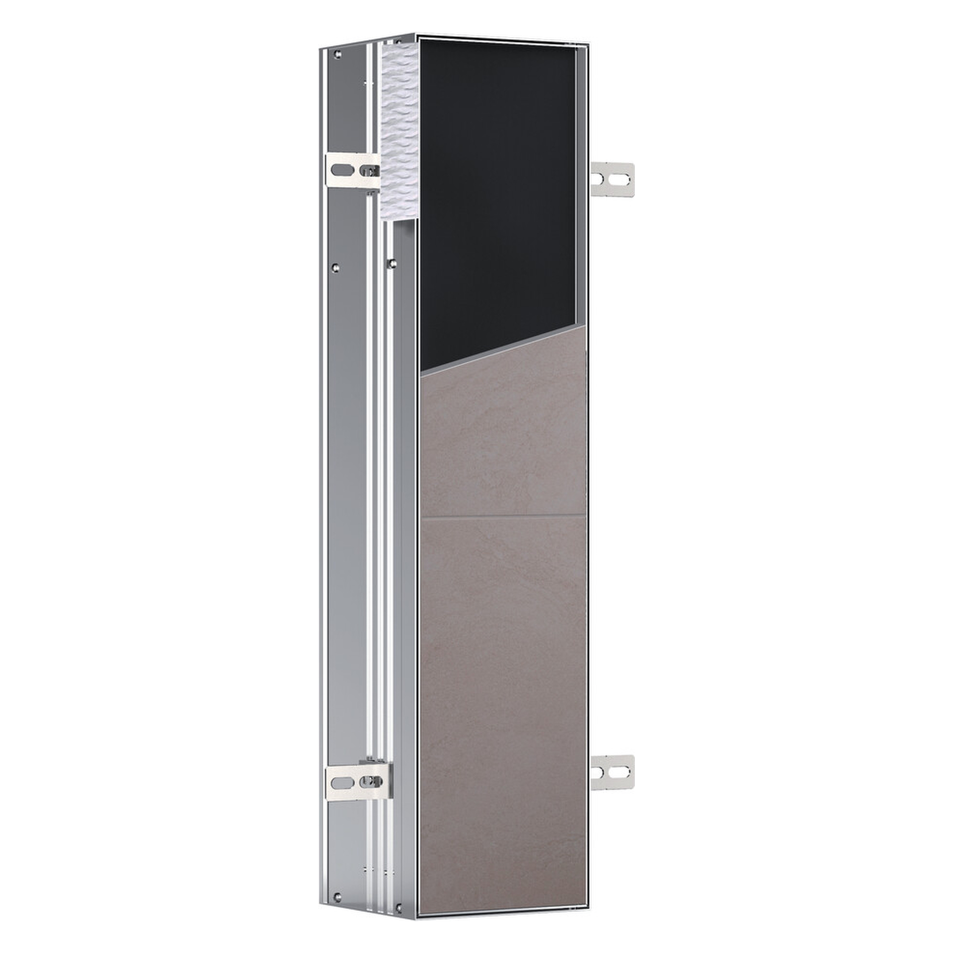 emco WC-Modul „asis module plus“, Anschlag rechts 15,4 × 65,8 × 15 cm