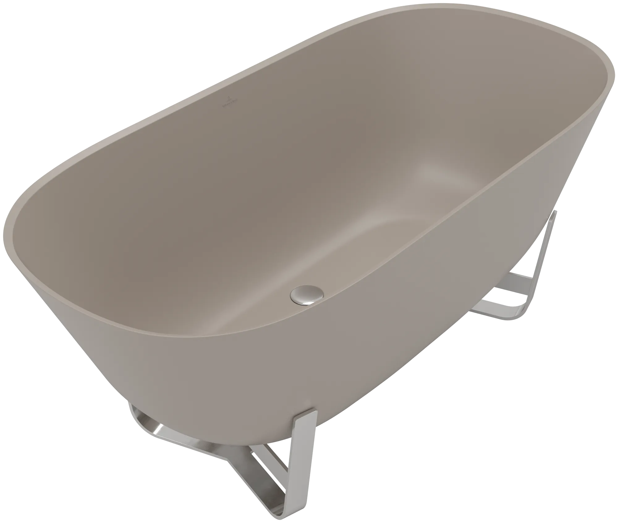 Villeroy & Boch Badewanne „Antheus“ freistehend oval 155 × 75 cm, Mittelablauf in Almond Villeroy & Boch Badewanne „Antheus“ freistehend oval 155 × 75 cm, Mittelablauf in Almond