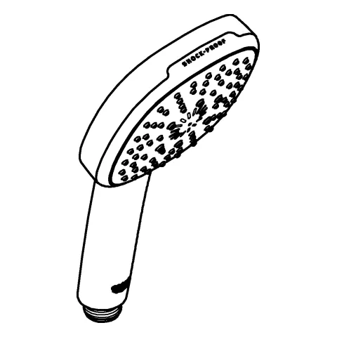 Handbrause Tempesta Cube 110 27574_3, 3 Strahlarten: Rain/Jet/Massage, Water Saving, maximaler Durchfluss (bei 3 bar): 8.4 l/min, chrom Handbrause Tempesta Cube 110 27574_3, 3 Strahlarten: Rain/Jet/Massage, Water Saving, maximaler Durchfluss (bei 3 bar): 8.4 l/min, chrom