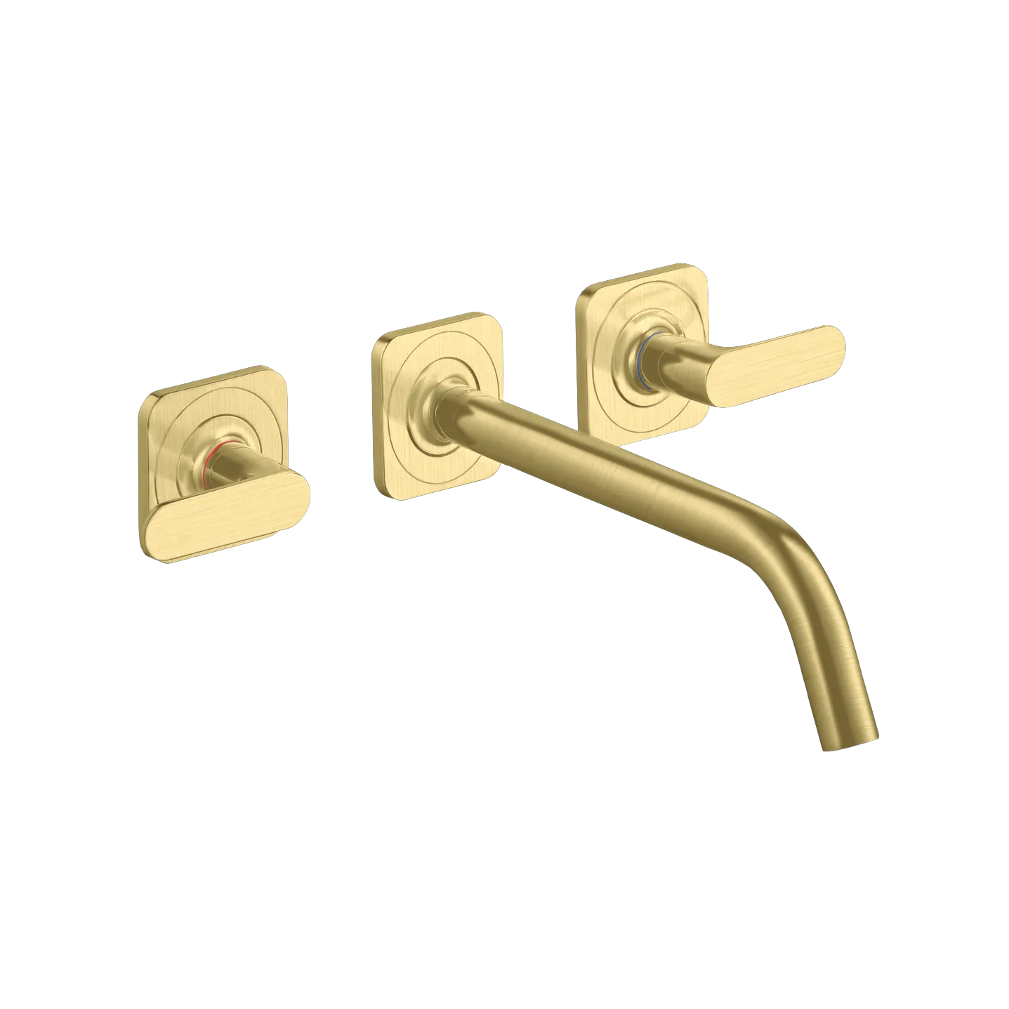 Hansgrohe AXOR Citterio M 3-Loch Waschtischarmatur Unterputz Wandmontage Brushed Brass