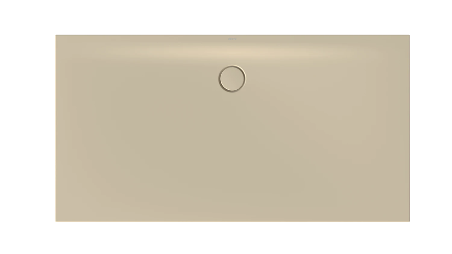 Bette rechteck Duschwanne „BetteFloor Side“ 1700 × 900 mm ohne Oberflächenbeschichtung, mit BetteGlasur Plus, ohne Wannenträger, in Sand