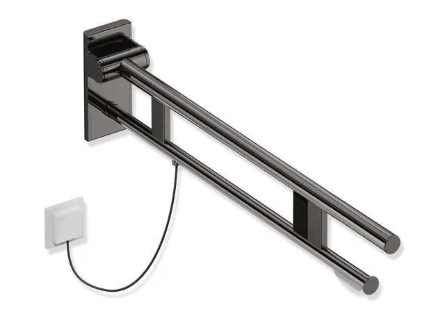 HEWI Stützklappgriff Duo System 900, Edelstahl PVD, Ausladung 850 mm, E-Ausführung HEWI Stützklappgriff Duo System 900, Edelstahl PVD, Ausladung 850 mm, E-Ausführung