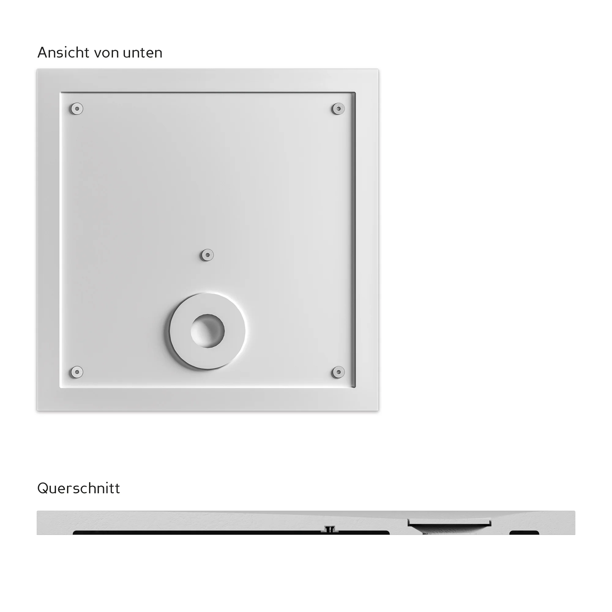 Breuer QUICK 72 Modern Line Steinoptik Quadratduschwanne, Anthrazitgrau, 1000 x 1000 mm, Höhe 40 cm Breuer QUICK 72 Modern Line Steinoptik Quadratduschwanne, Anthrazitgrau, 1000 x 1000 mm, Höhe 40 cm