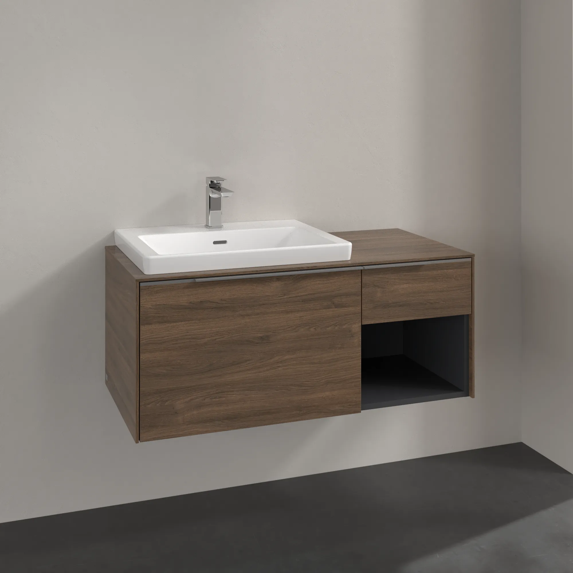 Villeroy & Boch Waschbeckenunterschrank Subway 3.0 Arizona Oak, 1001 x 423 x 500 mm, eckig mit SoftClosing, 2 Auszüge