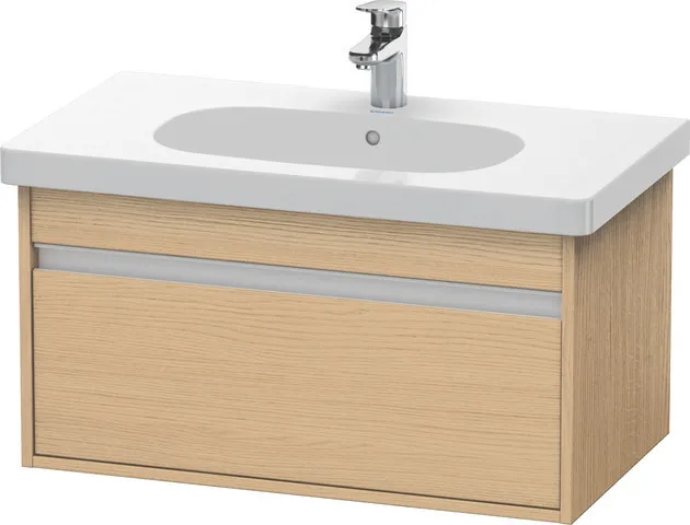 Duravit Waschtischunterschrank wandhängend „Ketho“ 80 × 41 × 45,5 cm in Eiche Natur