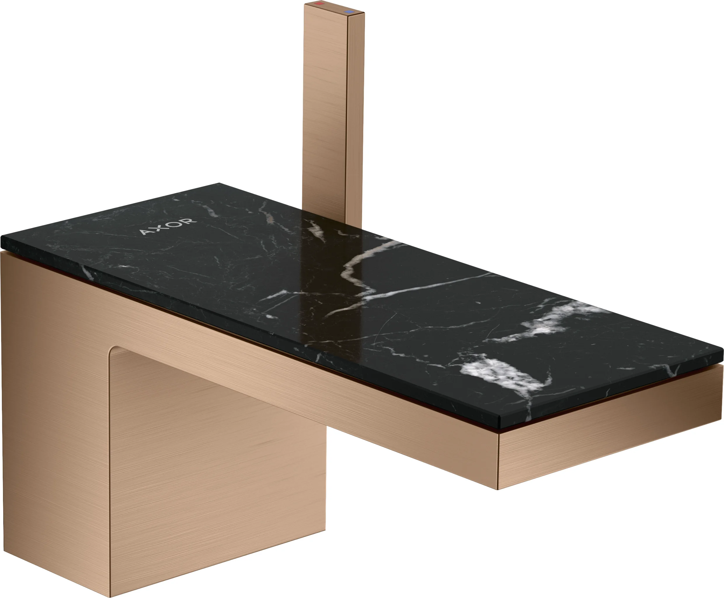 Hansgrohe AXOR MyEdition Platte 200 mm Marmor Nero Marquina abnehmbar