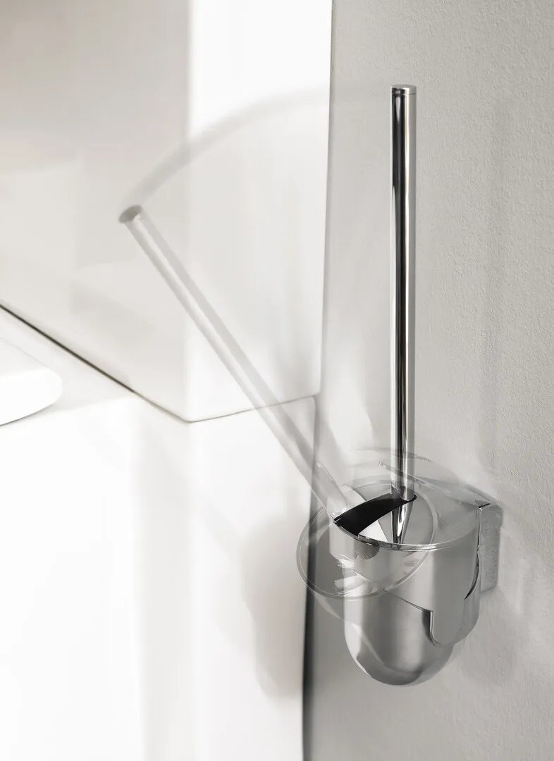 emco Toilettenbürstengarnitur „system 2“ in chrom, Befestigung verdeckt emco Toilettenbürstengarnitur „system 2“ in chrom, Befestigung verdeckt