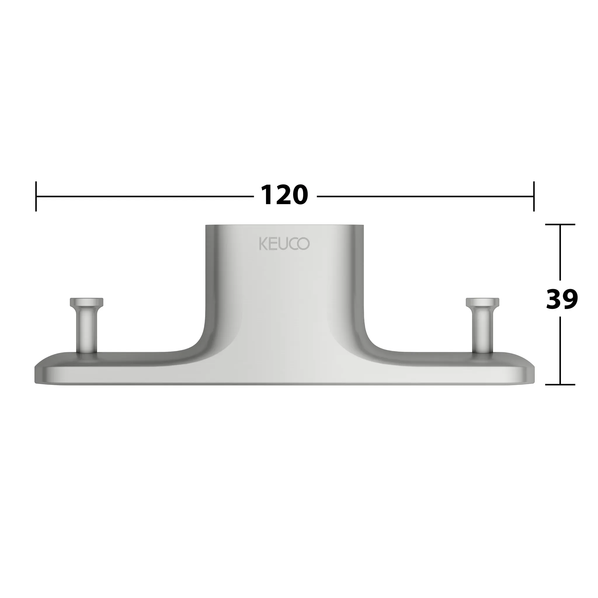 KEUCO EDITION 400 Handtuchhaken doppelt Edelstahl-finish