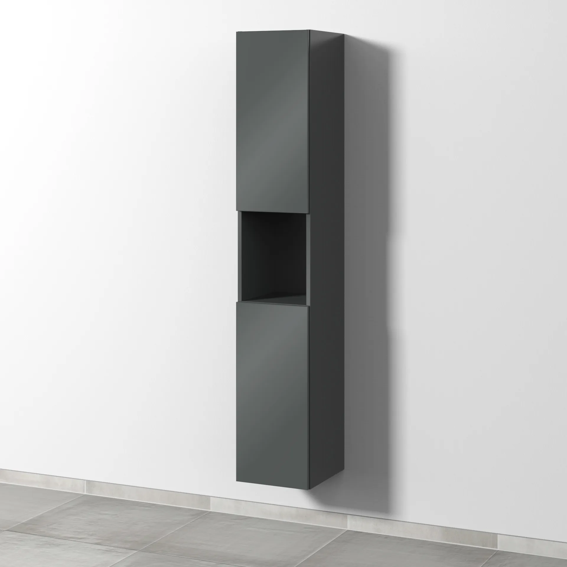 Sanipa Hochschrank „3way“ 300 × 1700 × 345 mm Anschlag links, in Anthrazit (glanz), Anschlag links