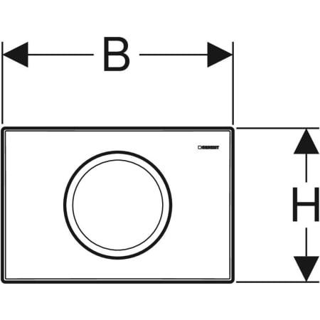 Geberit Betätigungsplatte „Delta15“ (früher Delta11) 24,6 × 16,4 × 2,5 cm in mattchrom Geberit Betätigungsplatte „Delta15“ (früher Delta11) 24,6 × 16,4 × 2,5 cm in mattchrom