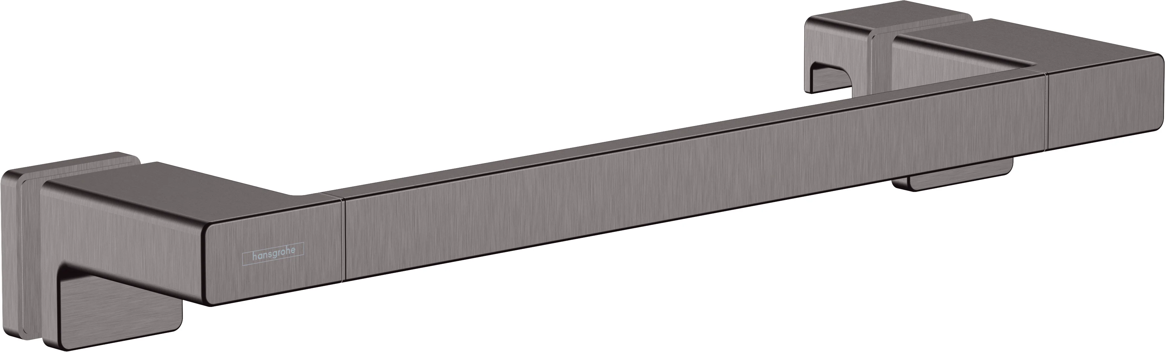 Hansgrohe AddStoris Q Duschtürgriff Brushed Black Chrome, Länge 398 mm, verdeckte Befestigung