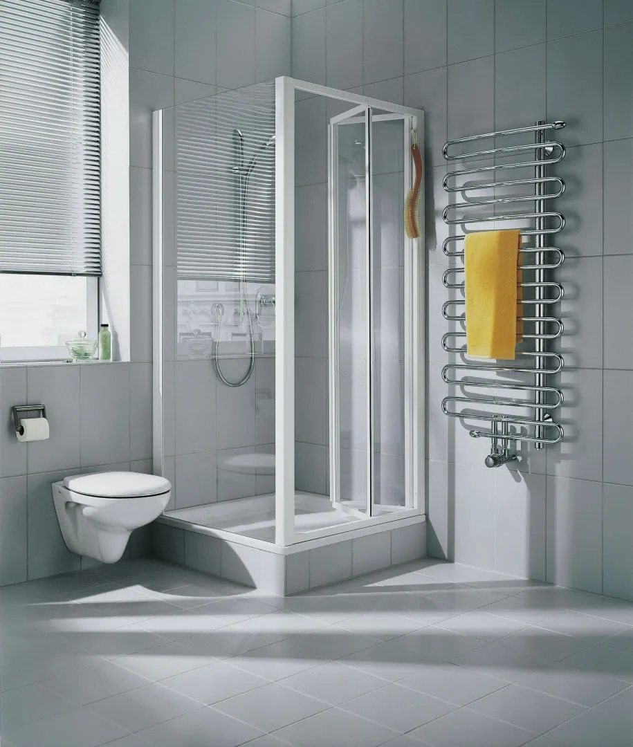 Kermi Duschdesign IBIZA 2000 Falttür, 1750x700 mm, Silber Mattglanz