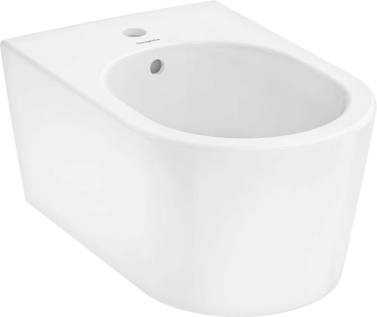 Hansgrohe EluPura S Wandbidet 540 mm, weiß, Keramik, mit Hahnloch und Überlauf Hansgrohe EluPura S Wandbidet 540 mm, weiß, Keramik, mit Hahnloch und Überlauf