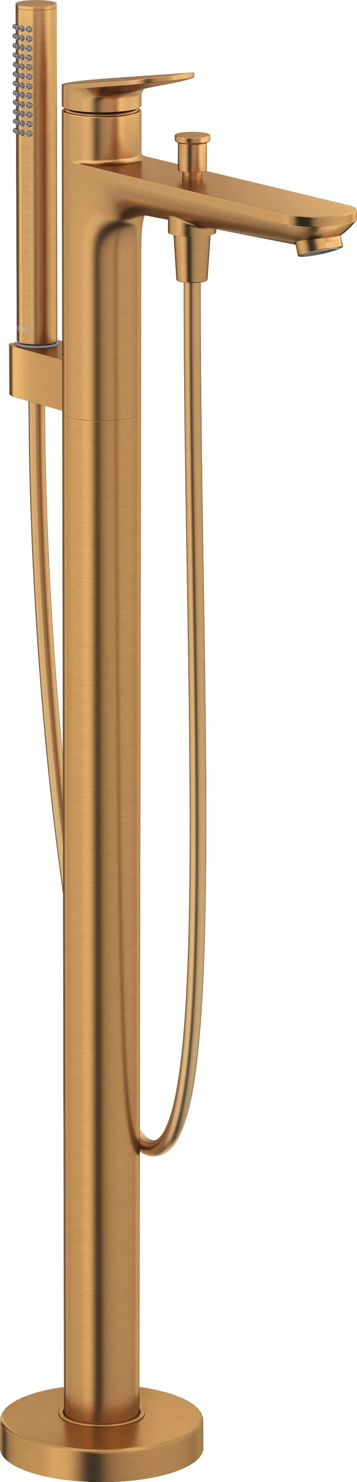 Zweihand-Wannenarmatur „Wave“ Ausladung 225 mm in Bronze (gebürstet)