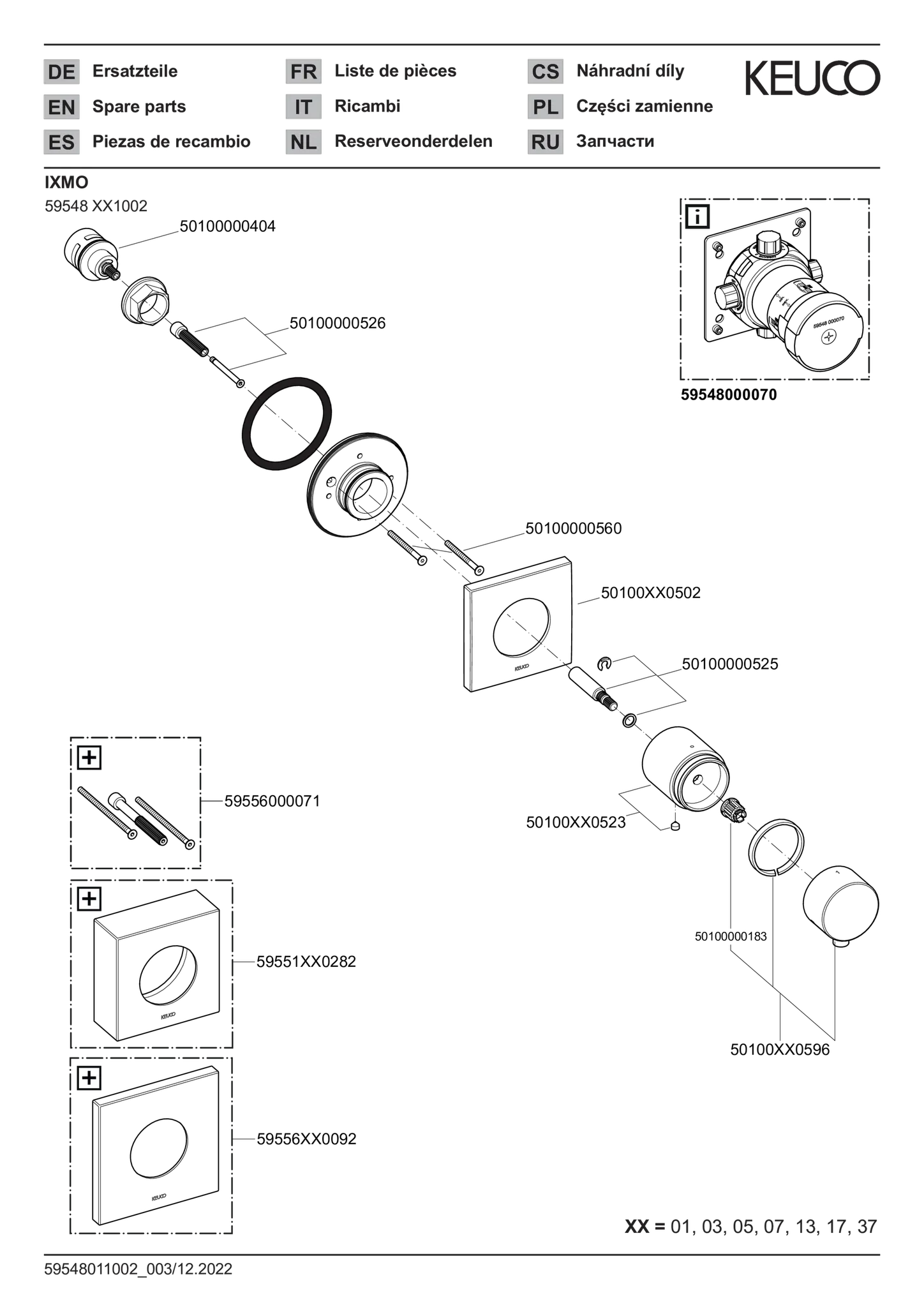 IXMO 3-Wege Umstellventil UP DN15 Messing geb. IXMO 3-Wege Umstellventil UP DN15 Messing geb.