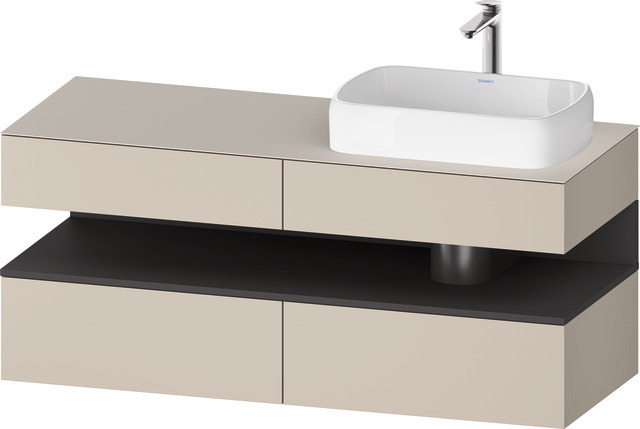 Duravit Waschtischunterschrank wandhängend „Qatego“ 140 × 60 × 55 cm