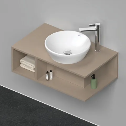 Duravit Waschtischunterschrank wandhängend „D-Neo“ 80 × 26 × 48 cm Leinen