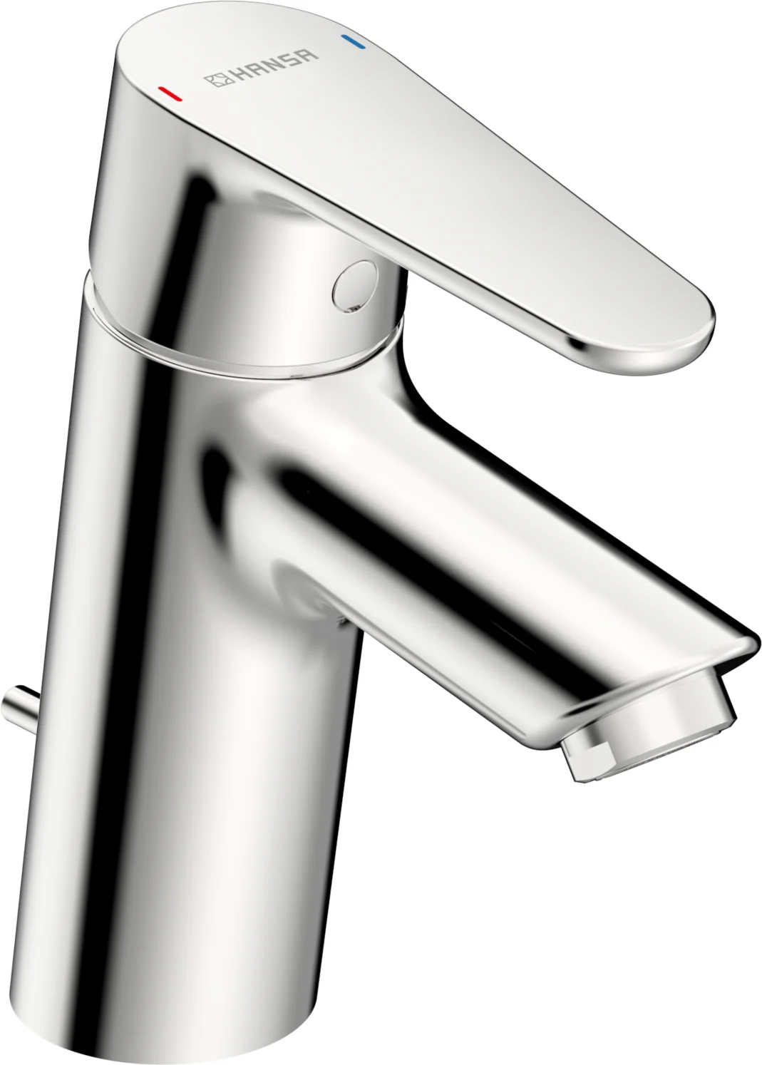 HansaVANTIS Waschtischarmatur Hansavantis 2022 EHM WT-Batt. HansaVANTIS 5240 Zugst.Ablgarn. Ausld. 109 mm chr