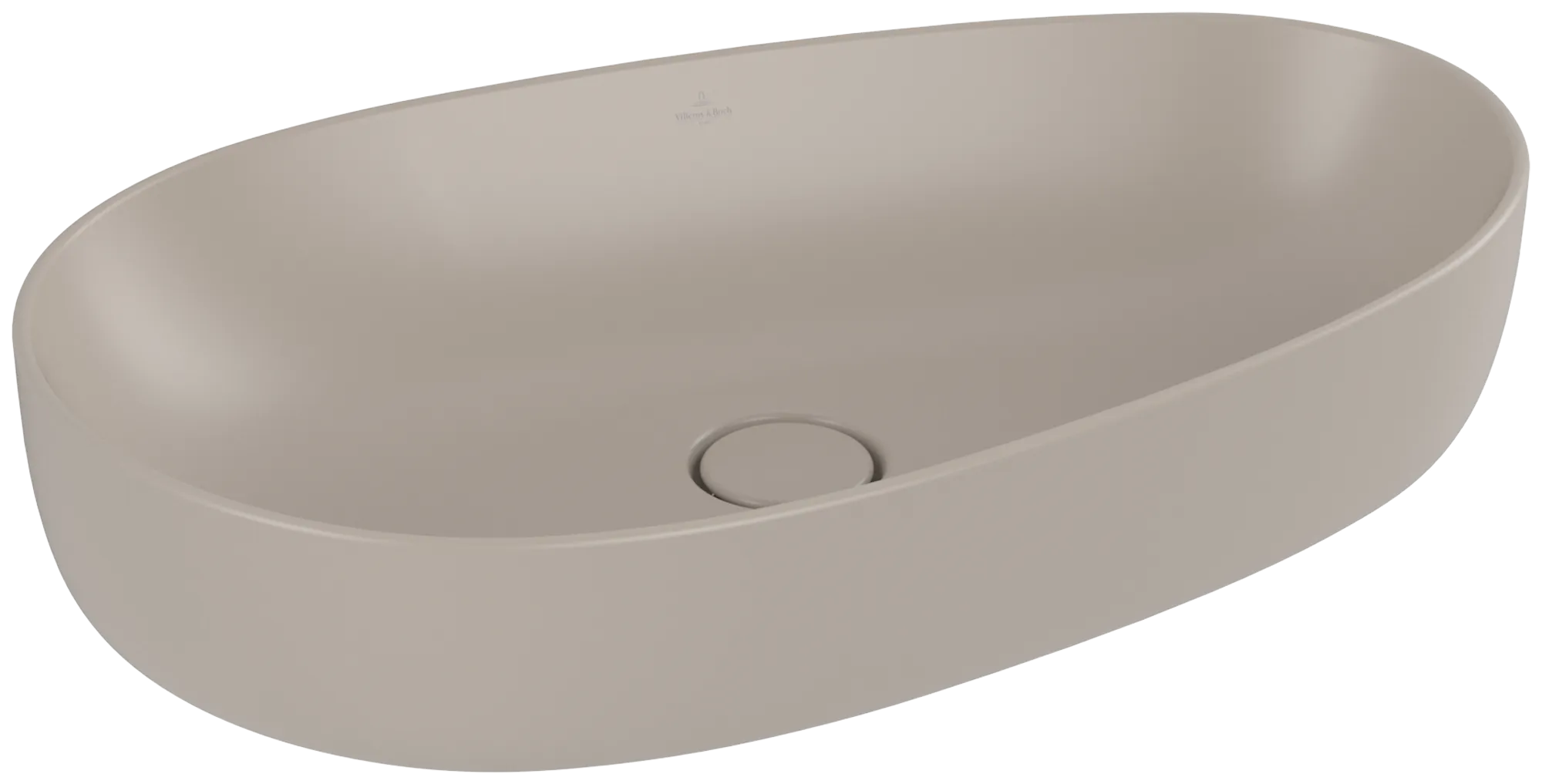 Villeroy & Boch Aufsatzwaschtisch „Antao“ 650 × 400 × 180 mm, ohne Hahnlochbohrung in Almond Villeroy & Boch Aufsatzwaschtisch „Antao“ 650 × 400 × 180 mm, ohne Hahnlochbohrung in Almond