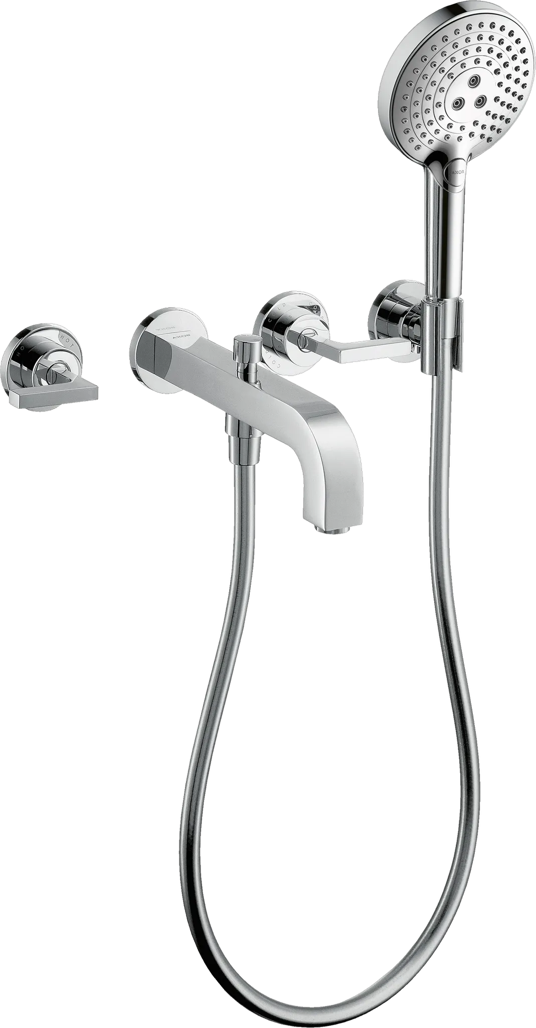 Hansgrohe AXOR Citterio 3-Loch Wannenarmatur Unterputz Chrom Farbe: Chrom Hansgrohe AXOR Citterio 3-Loch Wannenarmatur Unterputz Chrom Farbe: Chrom