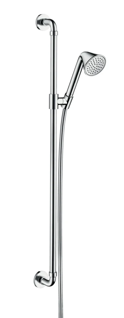 Hansgrohe AXOR Showers/ Front Brauseset chrom, 0,90 m, Handbrause 85 mm Rain, QuickClean, 8,2 l/min, Mindestfließdruck 1 bar